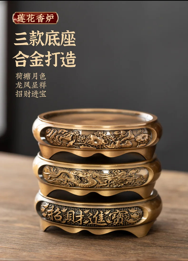 Retro Creative Aromatherapy Burner Three-Legged Small Incense Burner Base Home Decorative Indoor/tea Room/soothing Purifying
