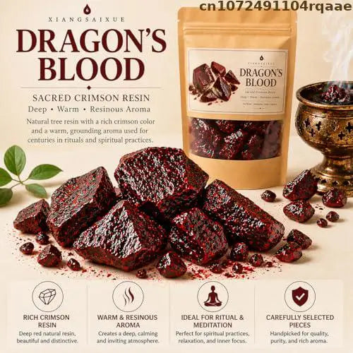 Natural Dragon's Blood Resin Incense Premium Aromatic Gum Resin For Meditation Rituals Aromatherapy Home Scent Decor