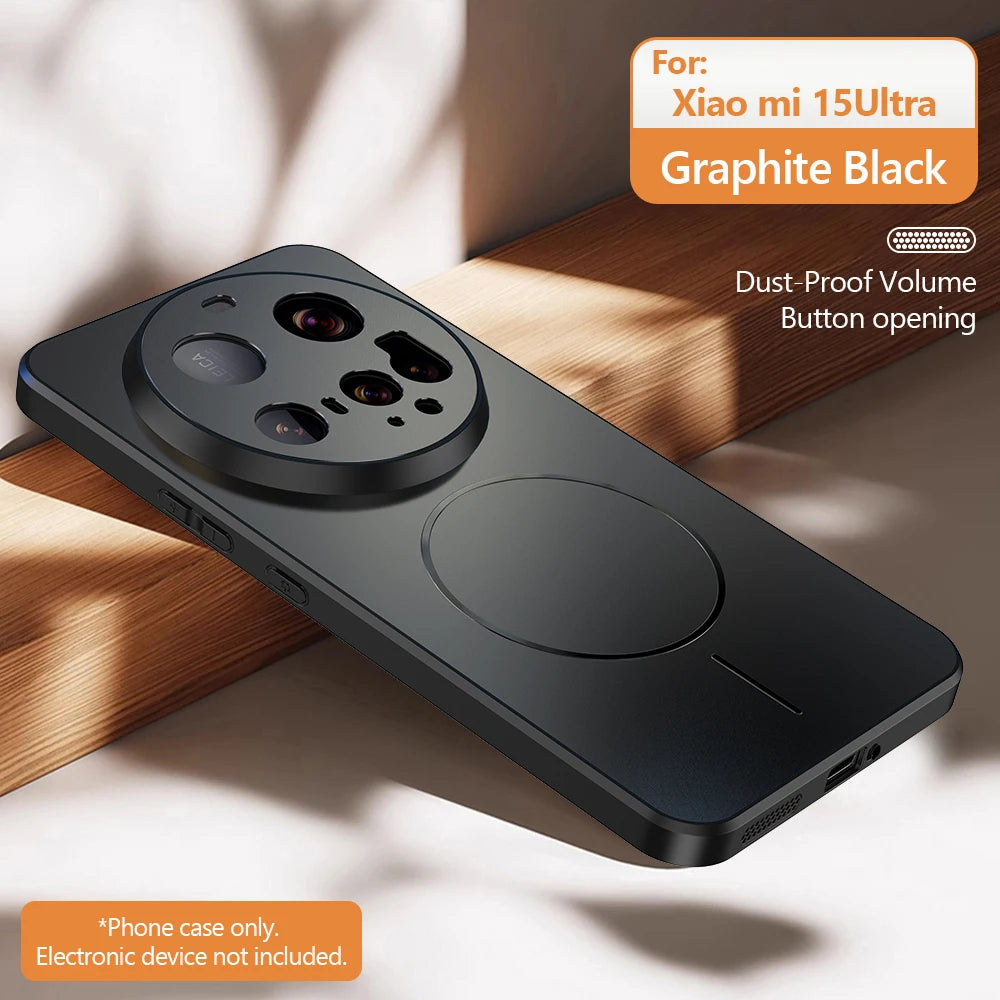 Luxury Matte For Magsafe Phone Case For Xiaomi 17 Pro Max 15 14 T POCO F7 Ultra Redmi K80 K70 K90 Pro Max Magnetic Charge Cover