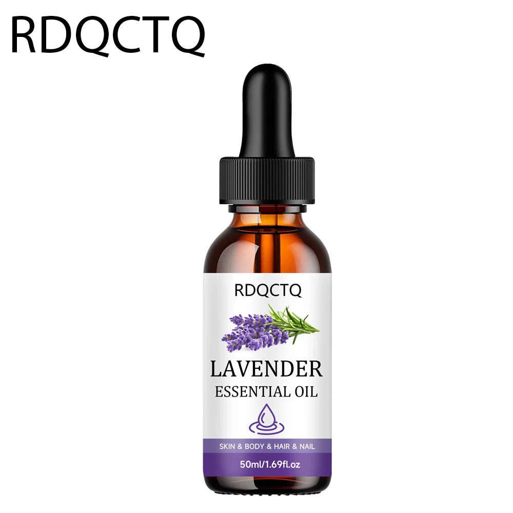 Lavender Essential Oil - 100% Pure Natural for Skin Body Hair Nail Care - Aromatherapy Massage Oil Moisturizing Formula