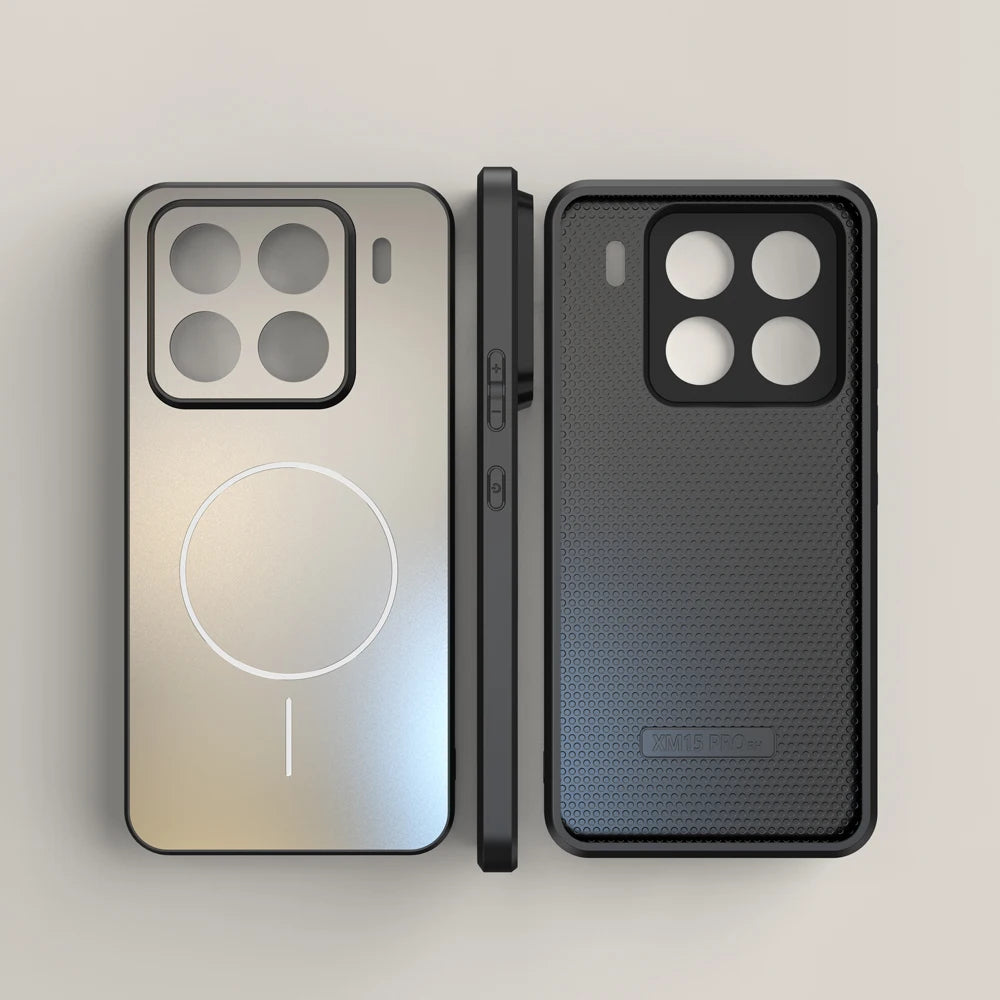 Luxury Matte For Magsafe Phone Case For Xiaomi 17 Pro Max 15 14 T POCO F7 Ultra Redmi K80 K70 K90 Pro Max Magnetic Charge Cover