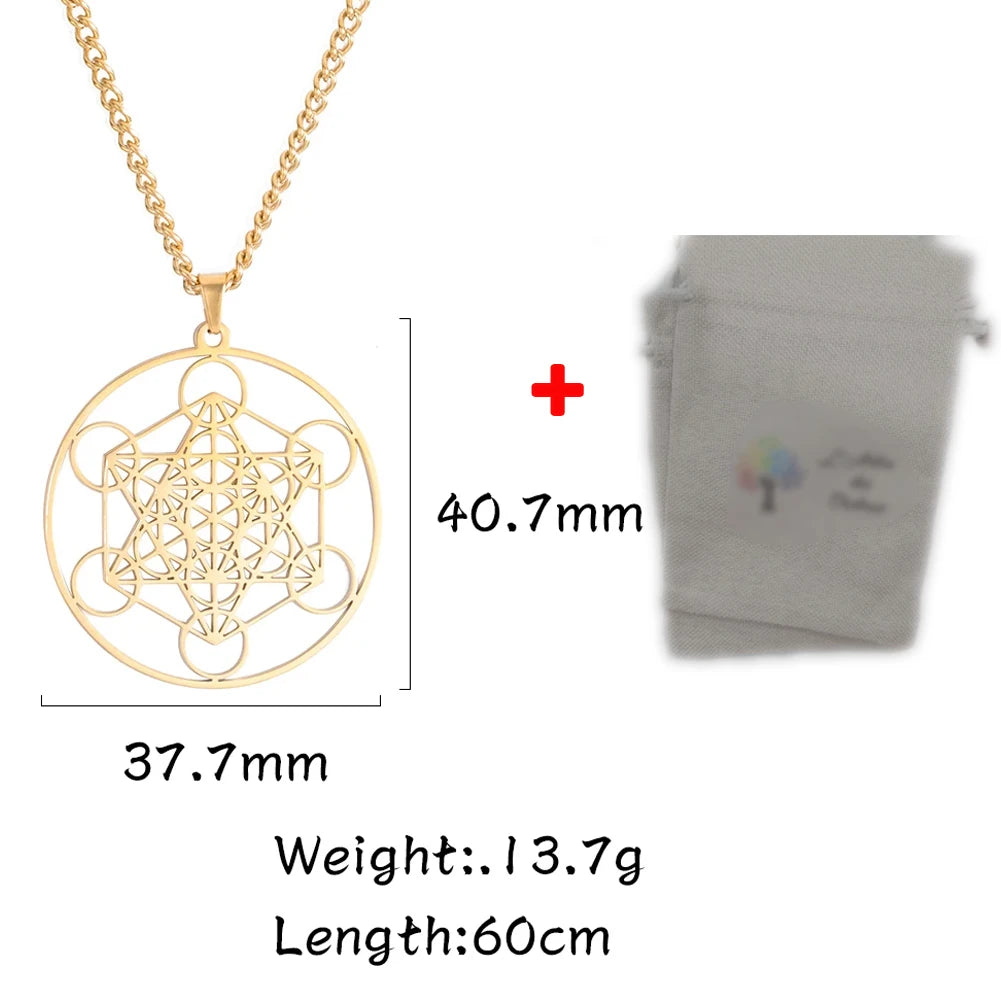 Dawapara Vintage Stainless Steel The Seal of The Seven Archangels Pendant Keychain Kabbalah Protection Amulet
