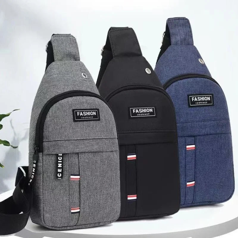 2025 New Chest Bag Men's One Shoulder Crossbody Bag Nylon Large Capacity Outdoor Sports and Leisure Fashion Small Shoulder Bags