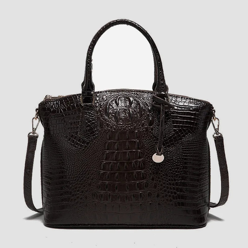 2025 Women's Crocodile Embossed Handbag Luxury Ombre Leather Purse Crossbody Shoulder Satchel Bag Gift