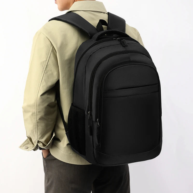 Large-capacity Backpack - Laptop Bag, Featuring a 15.6-inch Tablet Pocket and Zippered Pockets - Utilizing Fading Technology
