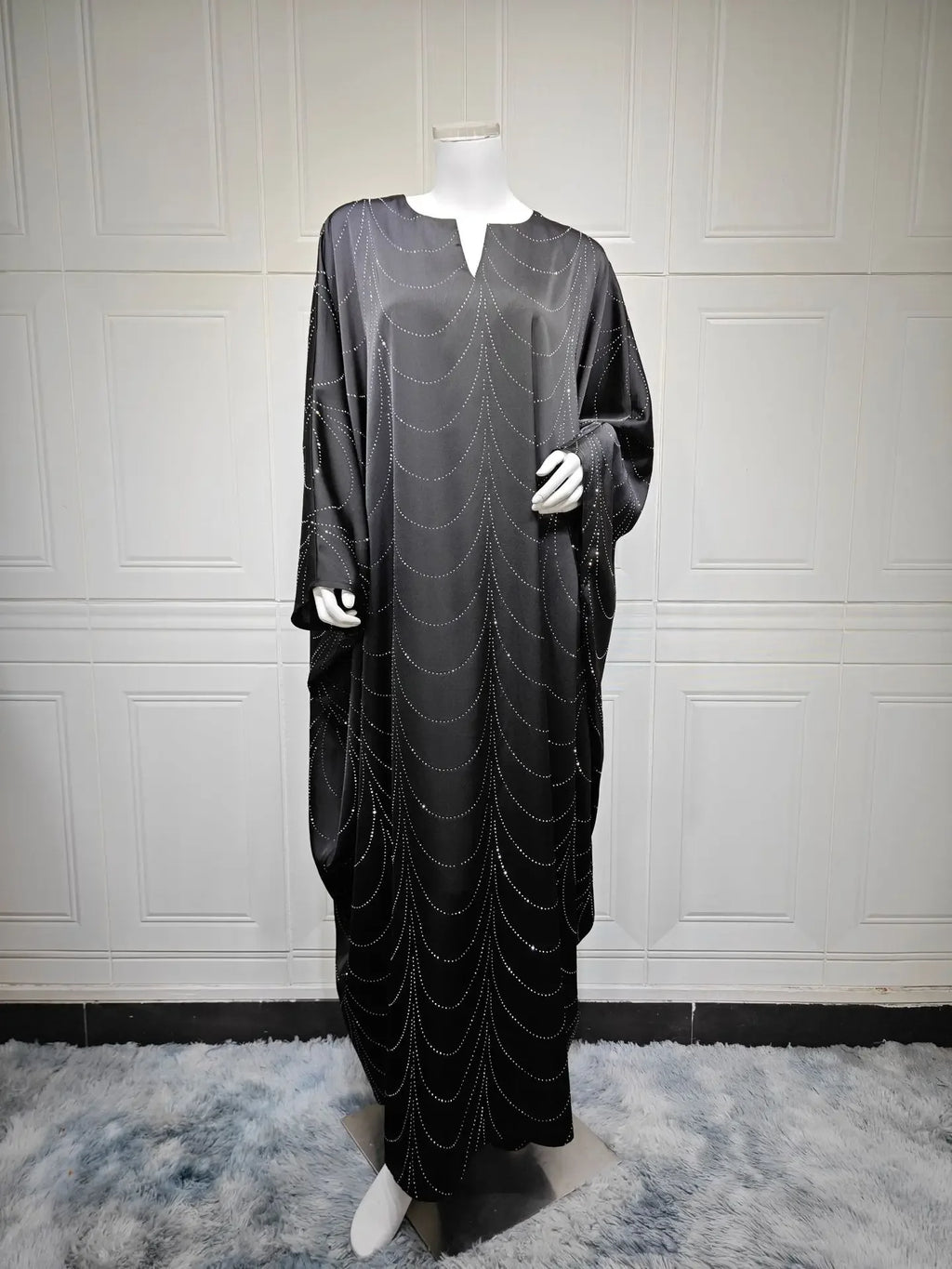 Eid Mubarak Djellaba Ramadan Muslim Women Maxi Dress Diamonds Abaya Dubai Kaftan Robe Kebaya Caftan Femme Musulmane Vestidos