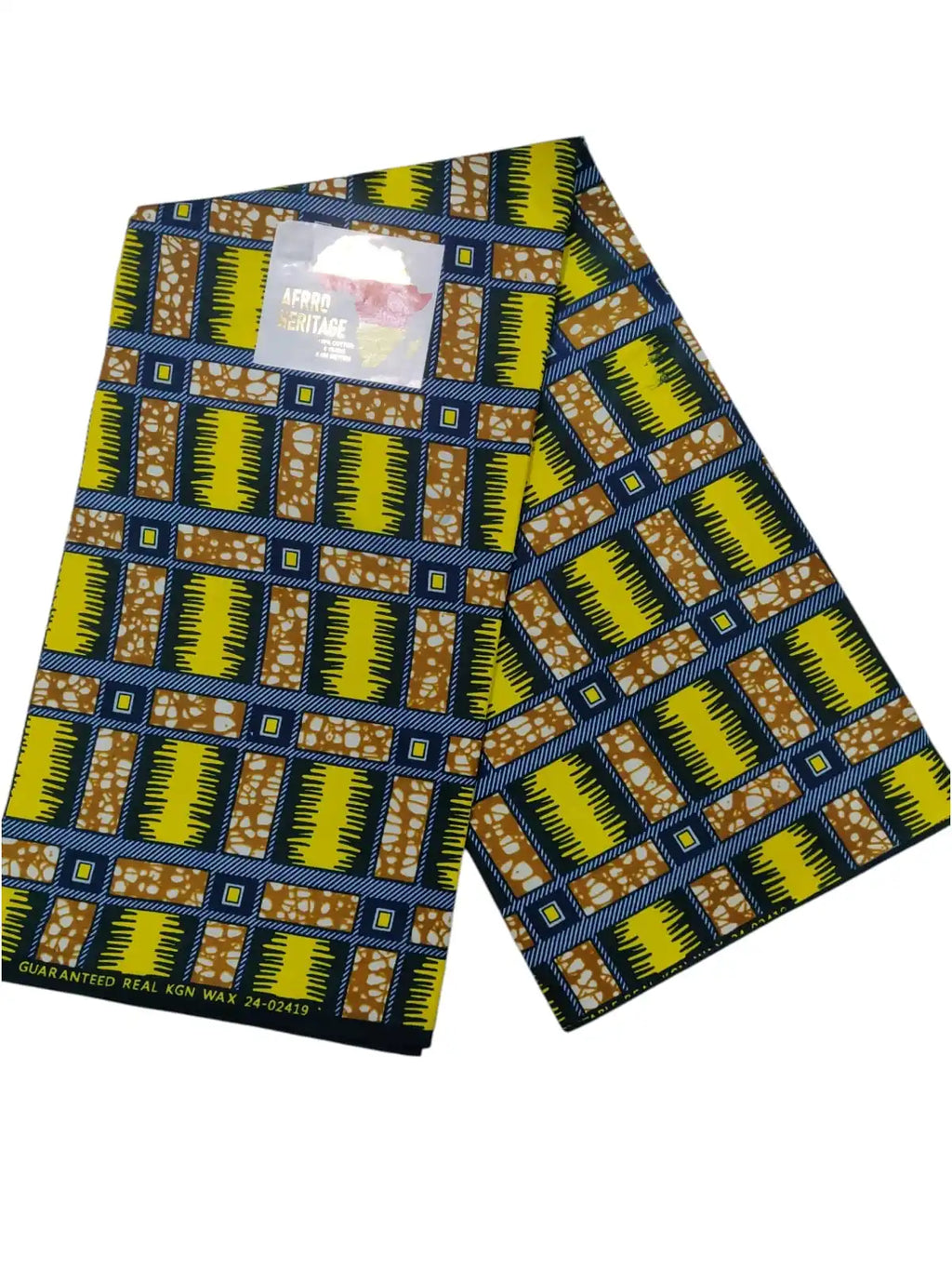 African Print Dobby Canvas Fabric 100% Cotton Breathable Eco-Friendly Anti-Bacteria Quick-Dry 6 Yards Apparel Home Decor Bag