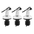 New Oil Bottle Stopper Rubber Lock Plug Seal Leak-proof Food Grade Plastic Nozzle Sprayer Liquor Dispenser Wine Pourer Barware