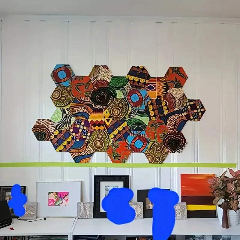 100 pieces of African fabric squares, pre-cut polyester patchwork bundles, multicolor patterns, hand washable fine patchwork fab
