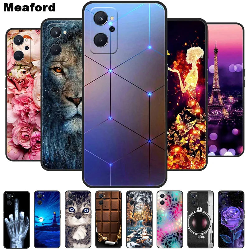 For Coque realme 9i Case Shockproof Soft silicone TPU Back Cover For oppo realme 9i 9 i i9 Realme9i Phone Cases 9i Cute Cartoon