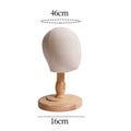 Wig Stand for Kids with Detachable Wood Stand Multipurpose Mannequin Head Hat Display Holder Dome Model Head for Household Salon
