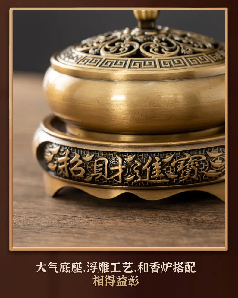 Retro Creative Aromatherapy Burner Three-Legged Small Incense Burner Base Home Decorative Indoor/tea Room/soothing Purifying