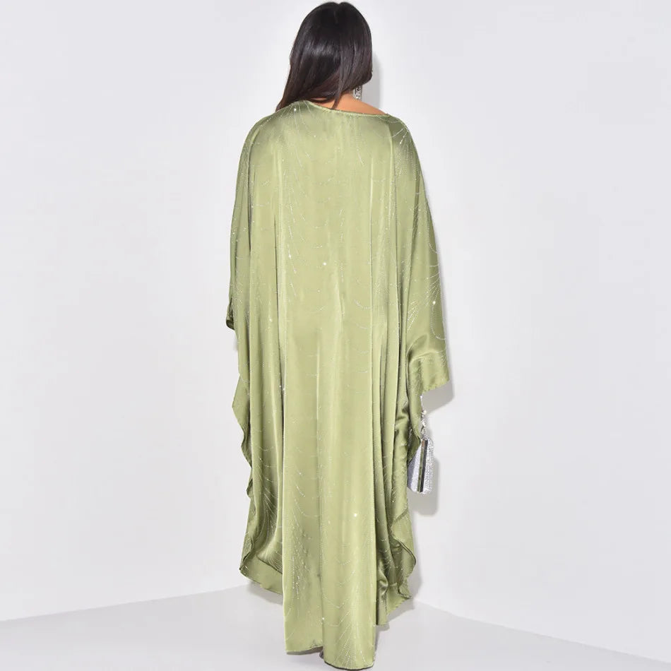 2025 Modest Muslim Dress Women Luxury Dubai Abaya Turkey Kaftan Eid Djellaba Ramadan Kebaya Caftan Marocain Femme Robe Jalabiya