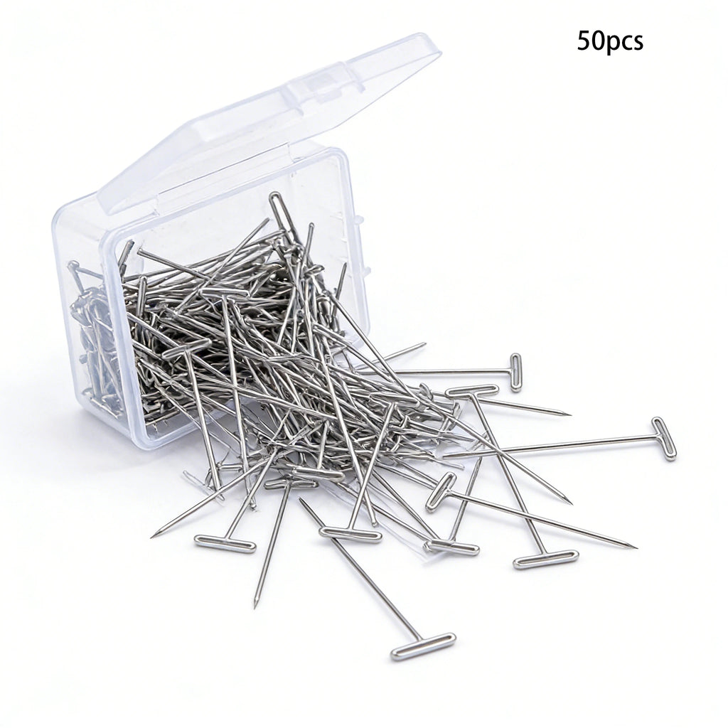 Wig T Pins For Mannequin Head Wig Fixing Holding Blocking Pins Hair Extensions Styling Tools Salon Hairdressing Accessories