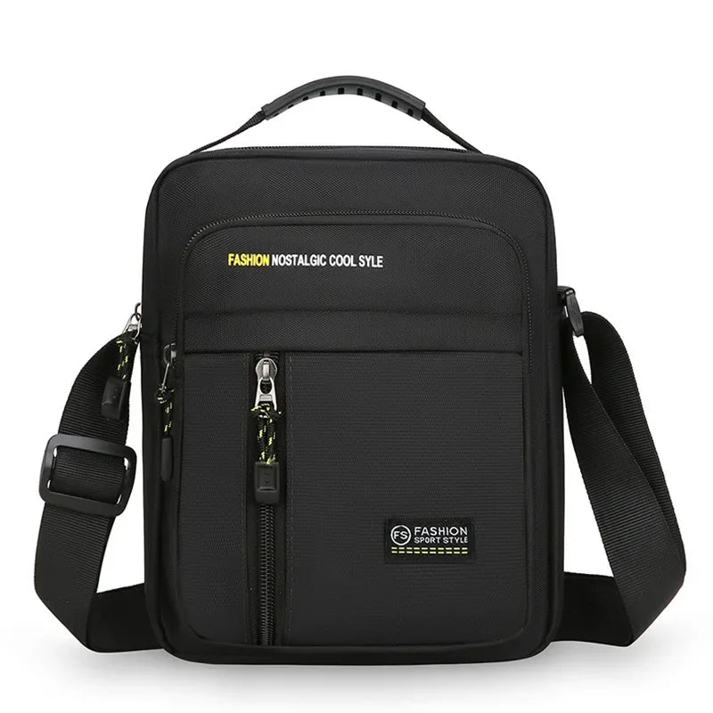 Men's Business Shoulder Bag Fashion Multi-Pockets Lightweight Casual Crossbody Bags High Quality Oxford Men's Outdoor Chest Bag