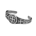 New Classic Saint Benedict CSPB Bracelet For Men Women Stainless Steel Fashion Cross Opening Bangles Biker Jewelry Dropshipping