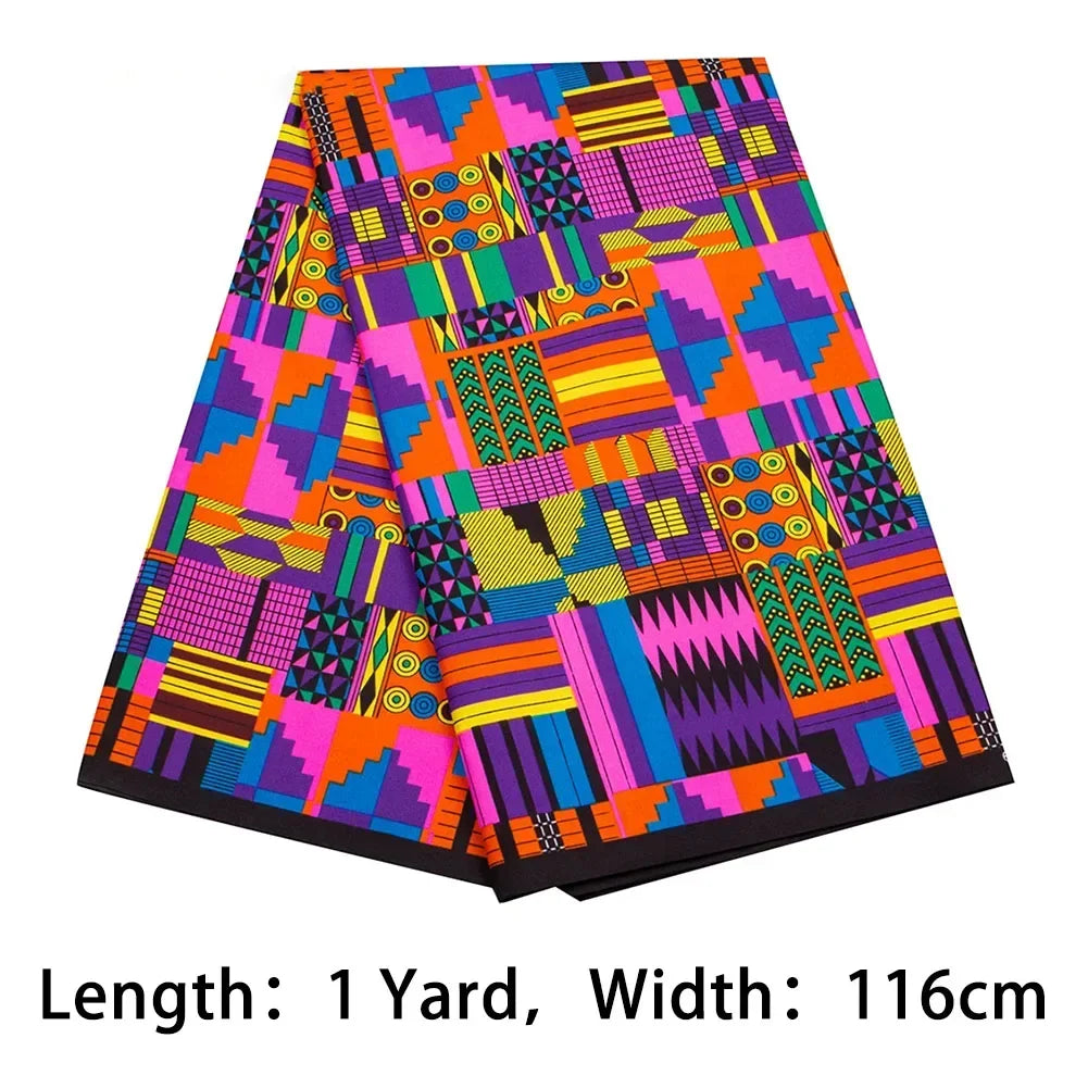 Ankara Prints African Dress Africa Prints Dimensions Handsewing Textile Veritable Wax Fan Pattern Vibrant Ankara Prints