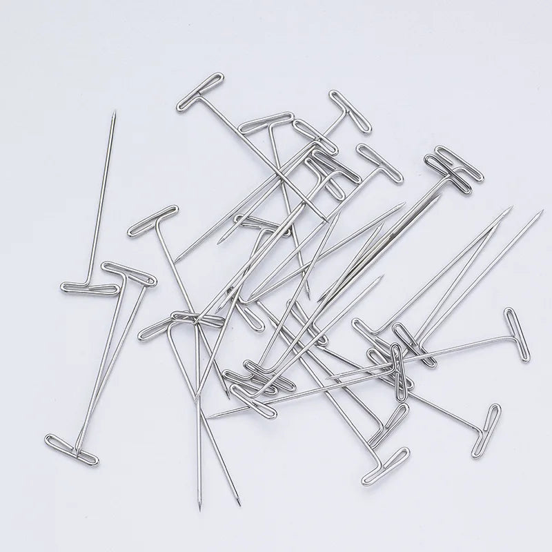 Wig T Pins For Mannequin Head Wig Fixing Holding Blocking Pins Hair Extensions Styling Tools Salon Hairdressing Accessories