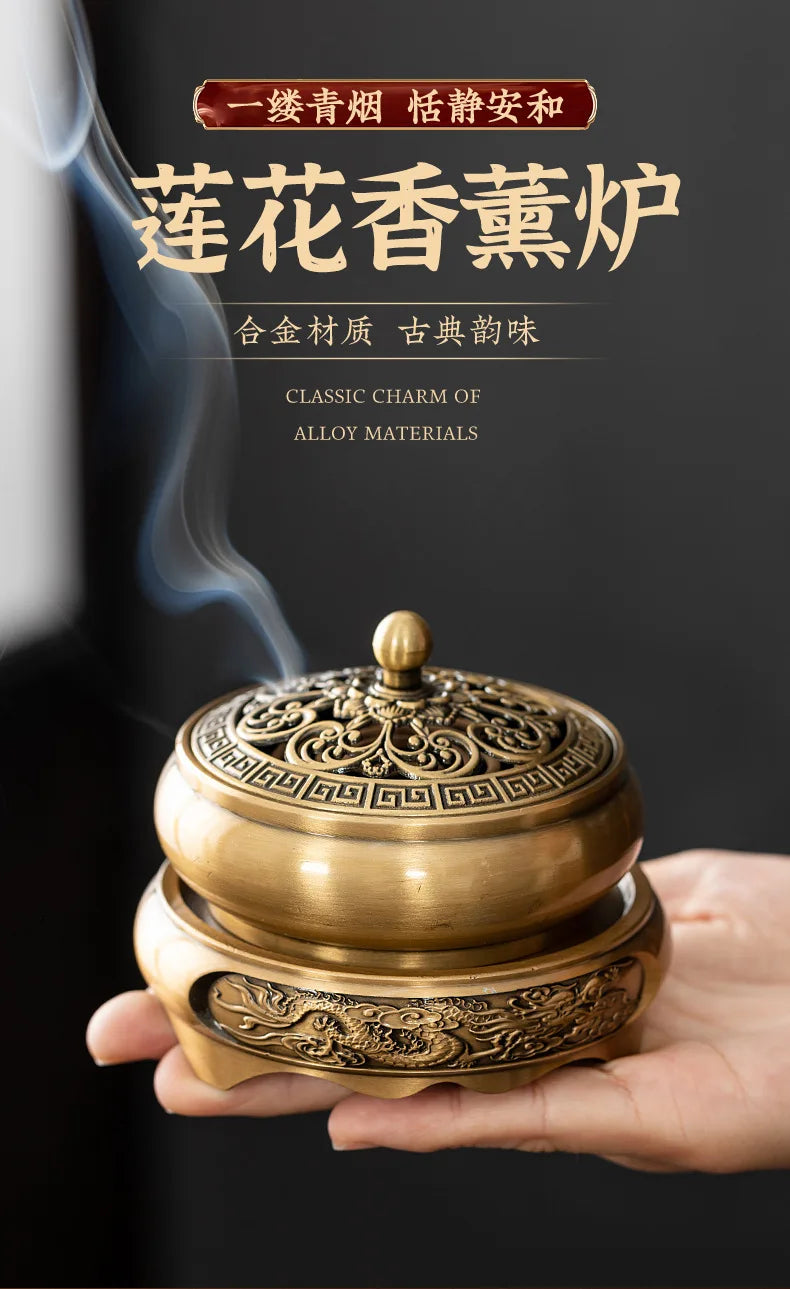 Retro Creative Aromatherapy Burner Three-Legged Small Incense Burner Base Home Decorative Indoor/tea Room/soothing Purifying