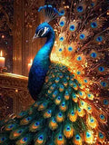 Huacan Diamond Mosaic Art Kit Peacock Animal Full Round Square Diamond Painting Living Room Wall Decoration
