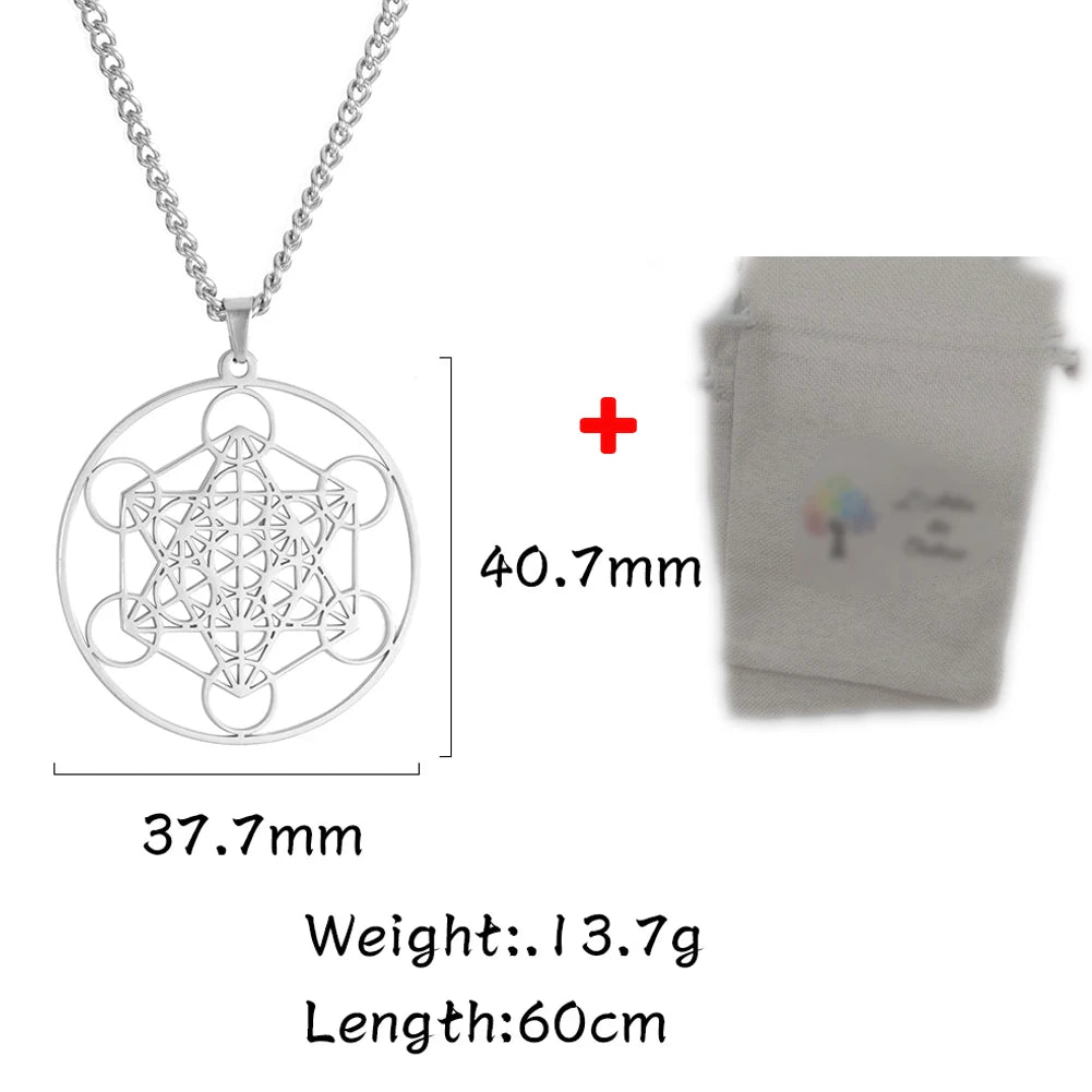 Dawapara Vintage Stainless Steel The Seal of The Seven Archangels Pendant Keychain Kabbalah Protection Amulet