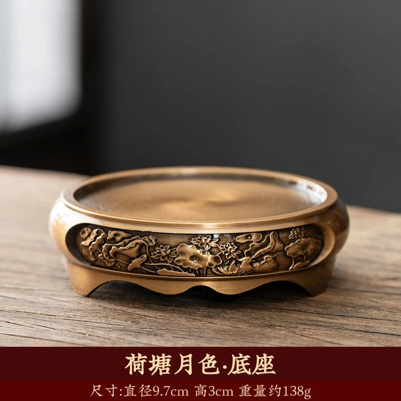 Retro Creative Aromatherapy Burner Three-Legged Small Incense Burner Base Home Decorative Indoor/tea Room/soothing Purifying