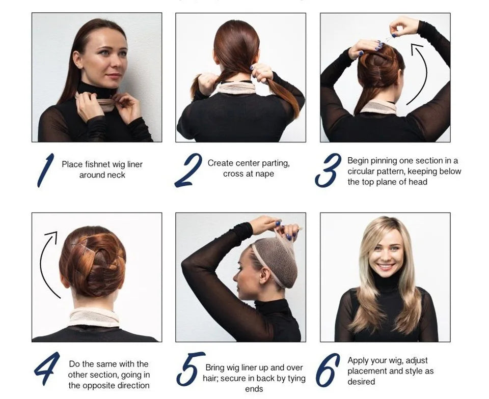 Wig Woman Short Straight Hair Hanging Ears Dyed Collarbone Hair High Temperature Silk Synthetic Fiber Hair Full Head Set