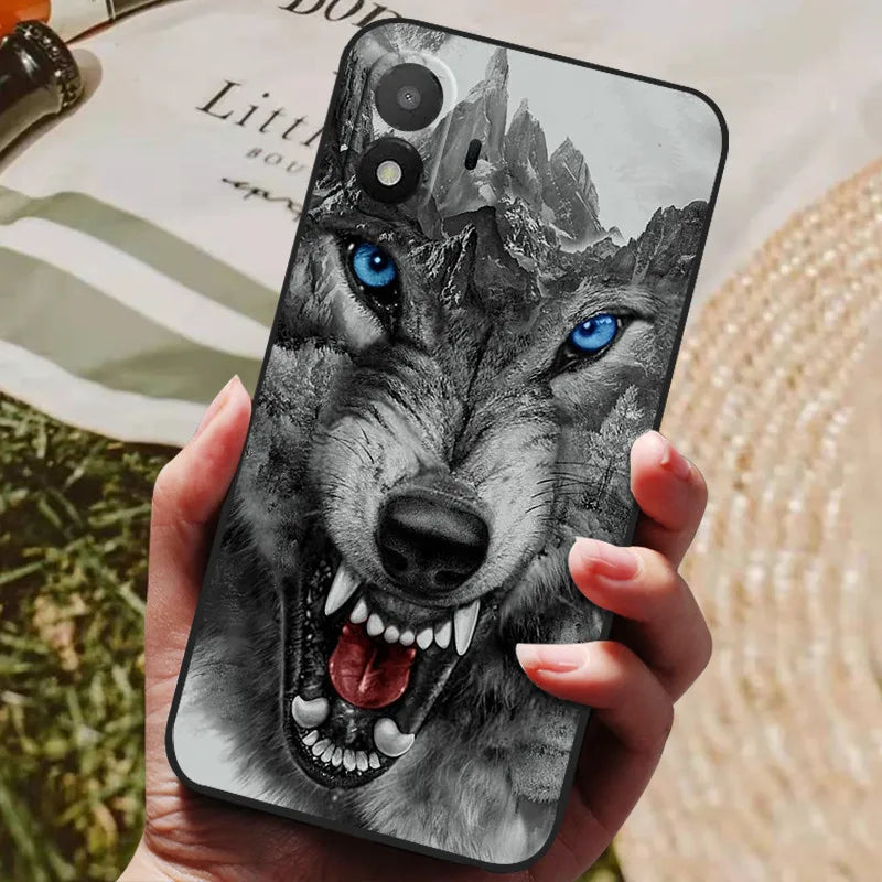For TCL K70 SE Case TCL K70SE Shockproof Soft TPU Silicon Back Cover For TCL K70 4G Phone Cases Cute Cartoon Animal Bumper Shell
