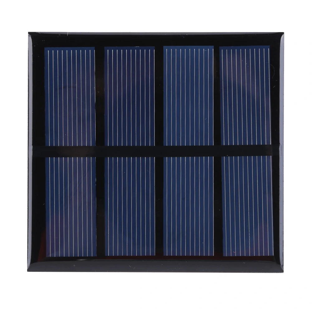 3W 2V Solar Panel Charger Polycrystalline Portable Solar Battery Charger Scratchproof Courtyard Lighting for 1.5V-2V Batteries