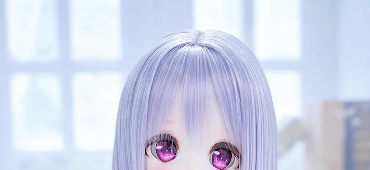Wigs High Temperature Short Straight Hair For 1/3 1/4 MSD MDD Doll Hair Accessories Girls DIY Gift