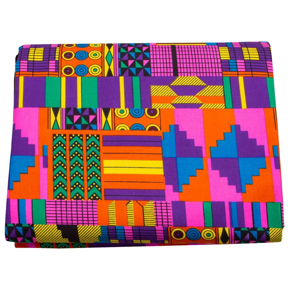 Ankara Prints African Dress Africa Prints Dimensions Handsewing Textile Veritable Wax Fan Pattern Vibrant Ankara Prints