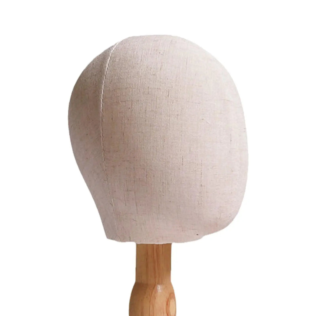 Wig Stand for Kids with Detachable Wood Stand Multipurpose Mannequin Head Hat Display Holder Dome Model Head for Household Salon