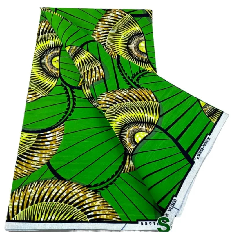 Original African Wax Print Fabric Real Nigerian 100% Cotton Guaranteed Veritable  Ankara Wax Fabric Soft Pagne Spuer Batik 6yard