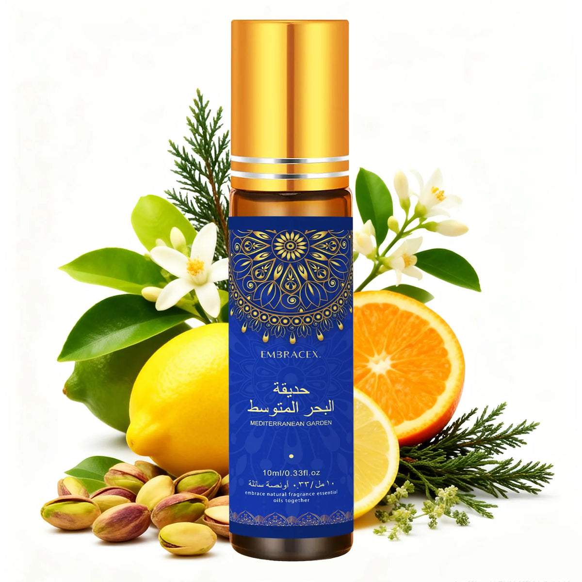 6 Type Essential Oil 10ml Essential Oil Roller Long Lasting Scent Skincare Face Oil Eid Al-Fitr Gift Nail Care Moisturizing