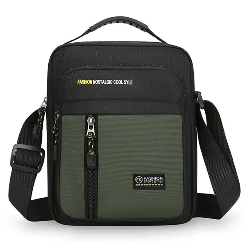 Men's Business Shoulder Bag Fashion Multi-Pockets Lightweight Casual Crossbody Bags High Quality Oxford Men's Outdoor Chest Bag