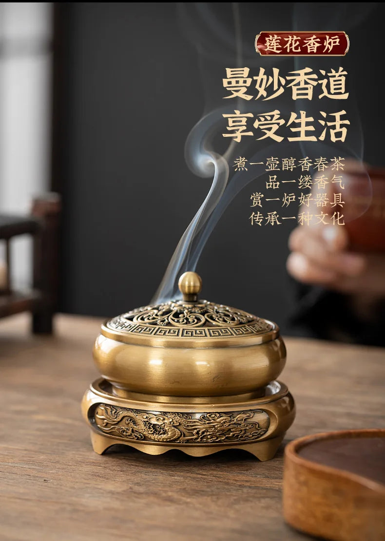 Retro Creative Aromatherapy Burner Three-Legged Small Incense Burner Base Home Decorative Indoor/tea Room/soothing Purifying