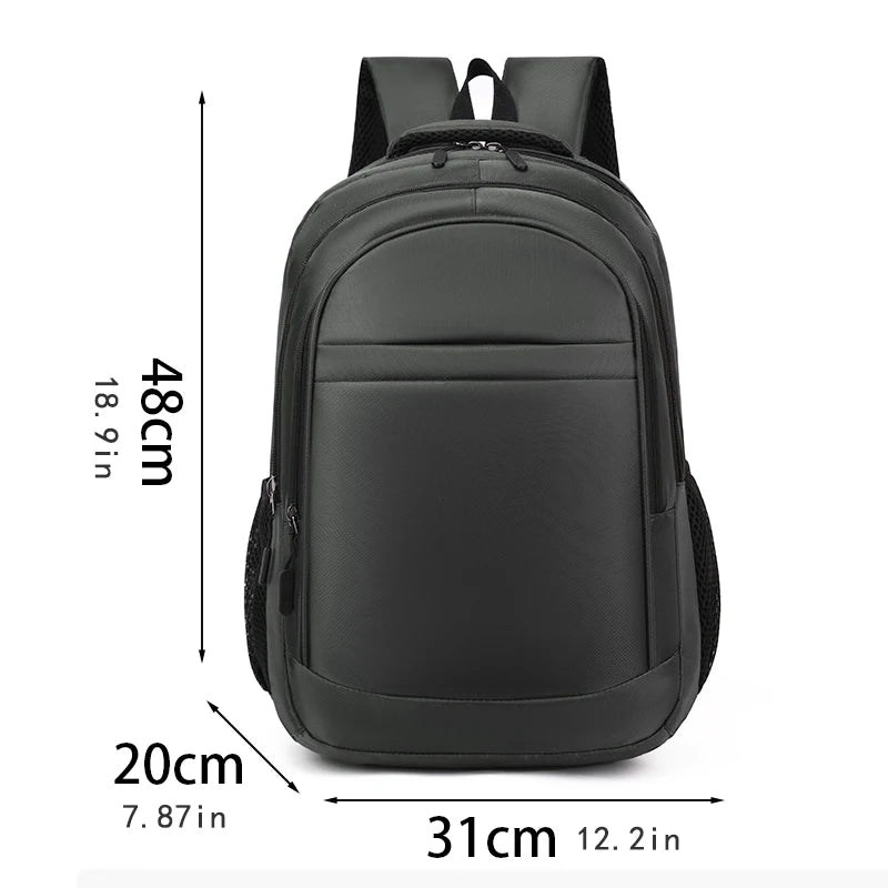 Large-capacity Backpack - Laptop Bag, Featuring a 15.6-inch Tablet Pocket and Zippered Pockets - Utilizing Fading Technology