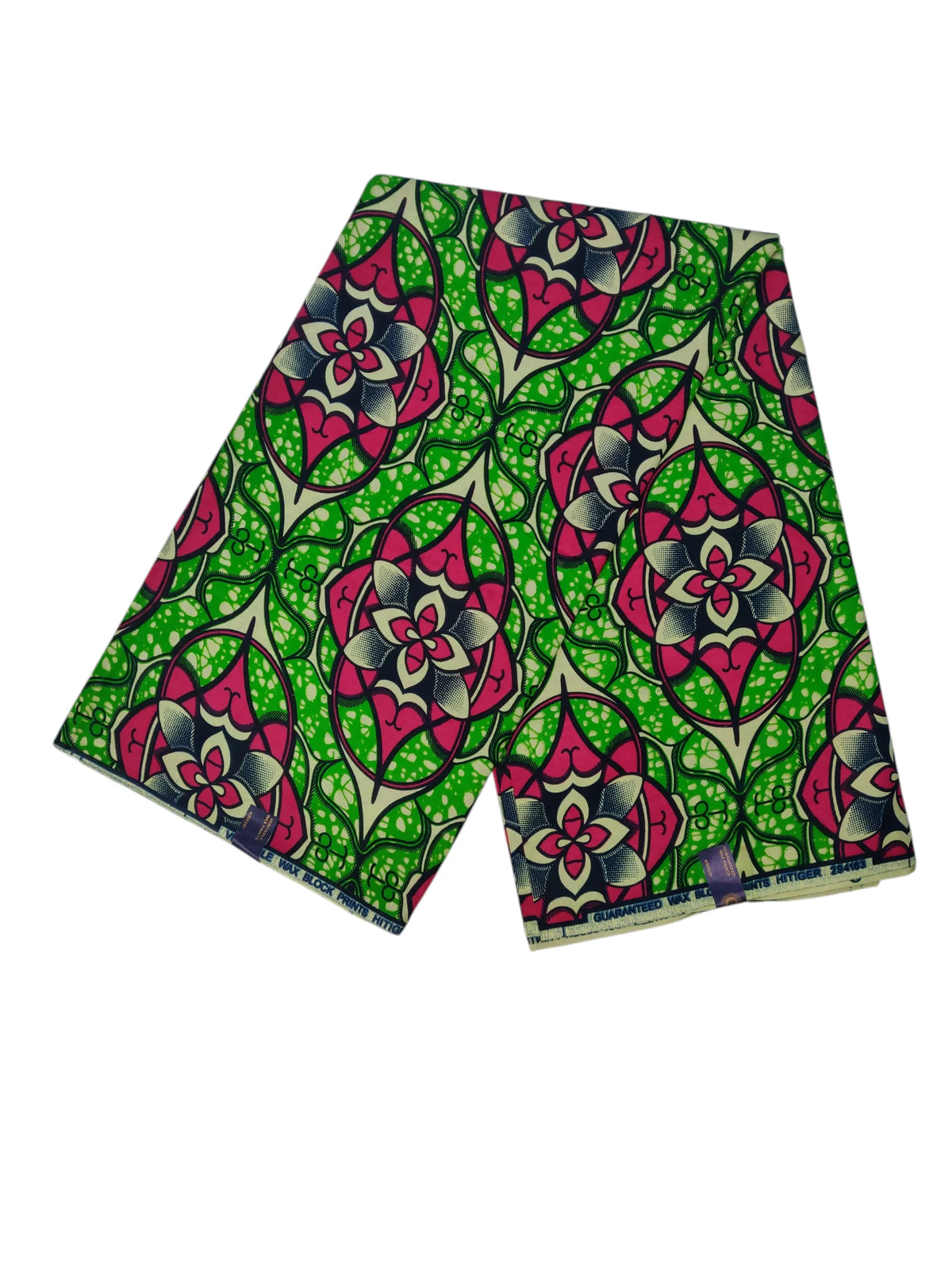 Real Ankara Wax Print 100% Cotton Woven Dobby 6 Yard Fabric Floral Pattern Intricate Authentic Look Eco-Friendly Girls