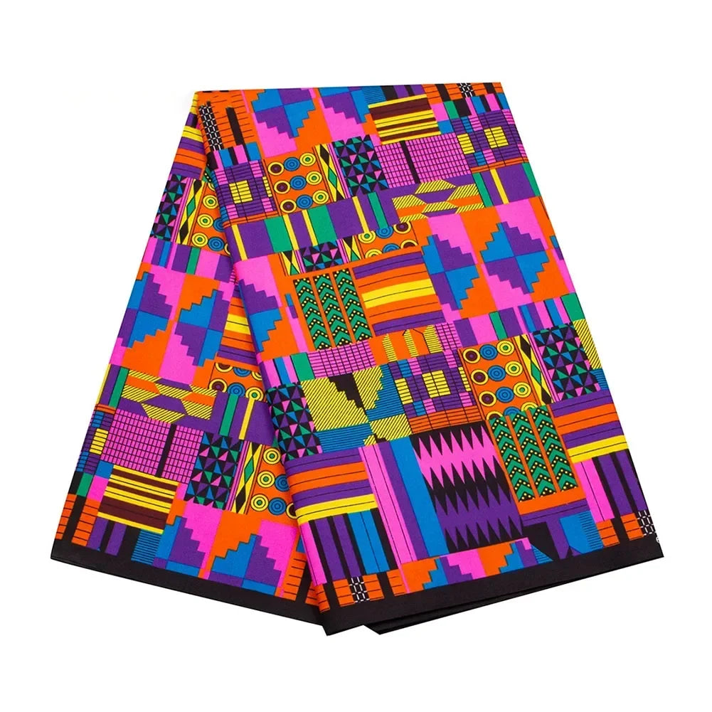 Ankara Prints African Dress Africa Prints Dimensions Handsewing Textile Veritable Wax Fan Pattern Vibrant Ankara Prints