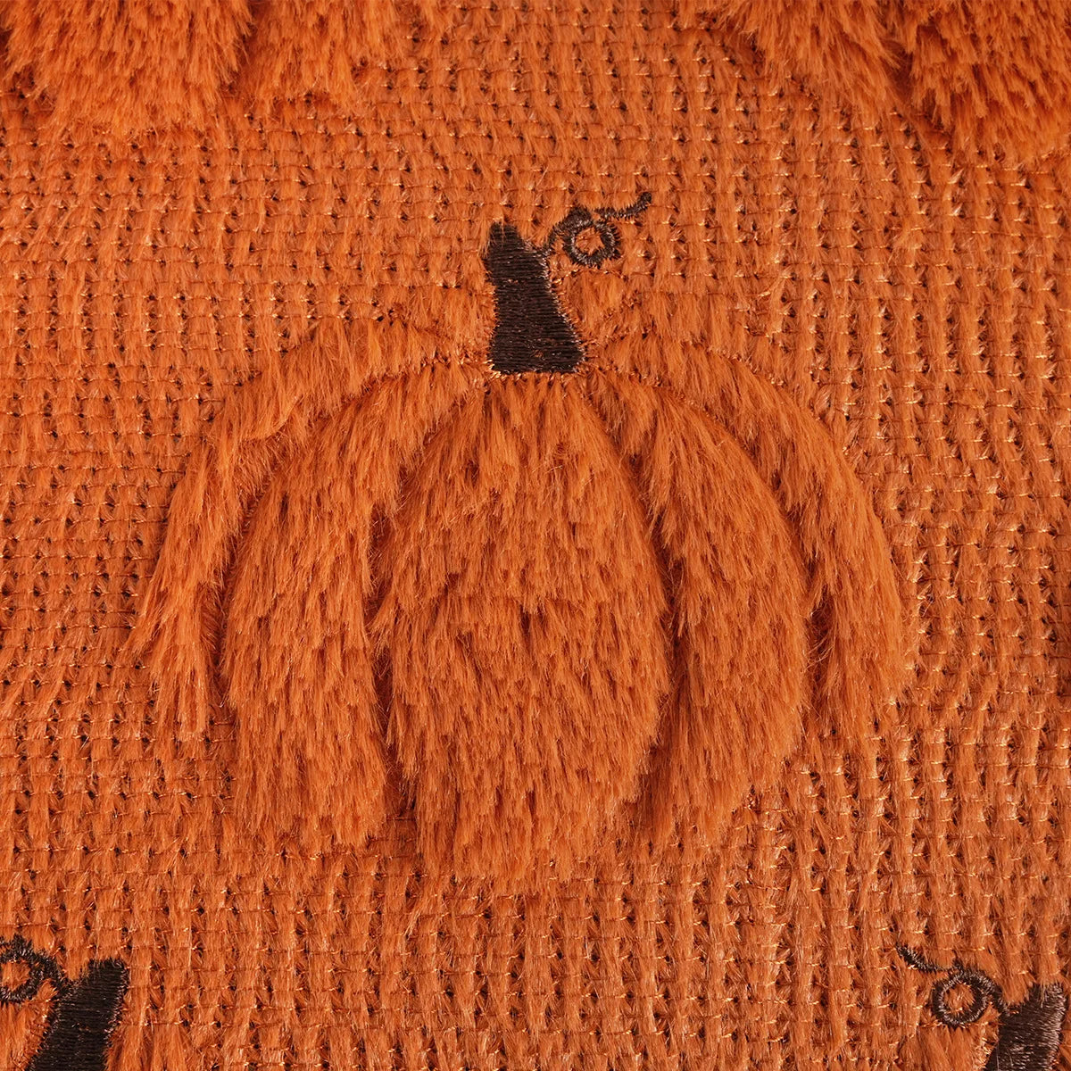 Halloween Pumpkin Ghost Plush Pillowcase Cover Fun Holiday Decoration Cushion for Living Room