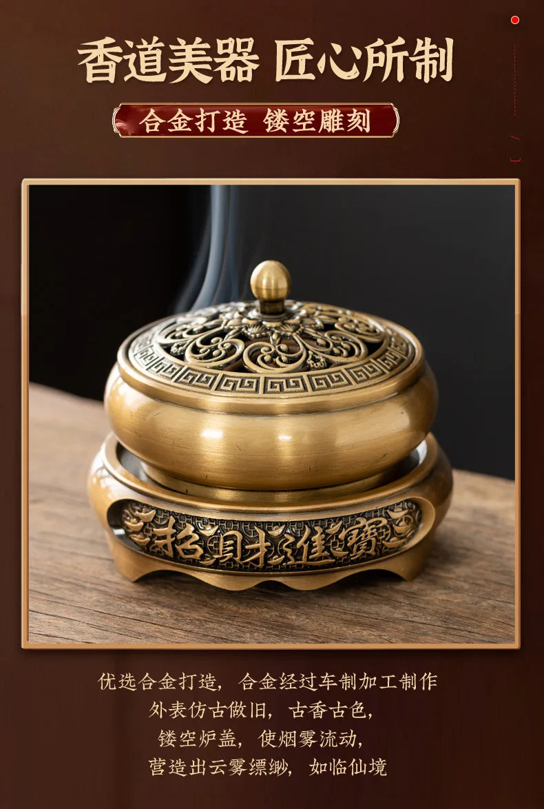 Retro Creative Aromatherapy Burner Three-Legged Small Incense Burner Base Home Decorative Indoor/tea Room/soothing Purifying