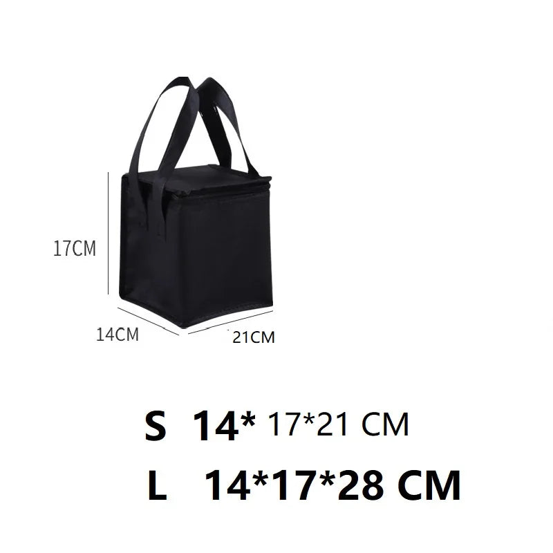 Waterproof Insulated Cooler Bag - Foldable Picnic Thermal Bag for Food & Drink Delivery, Leakproof Lunch Box with Ice Pack