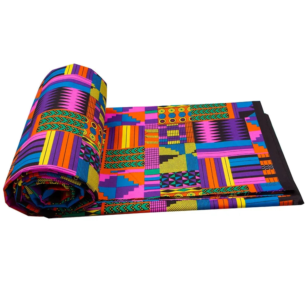 Ankara Prints African Dress Africa Prints Dimensions Handsewing Textile Veritable Wax Fan Pattern Vibrant Ankara Prints