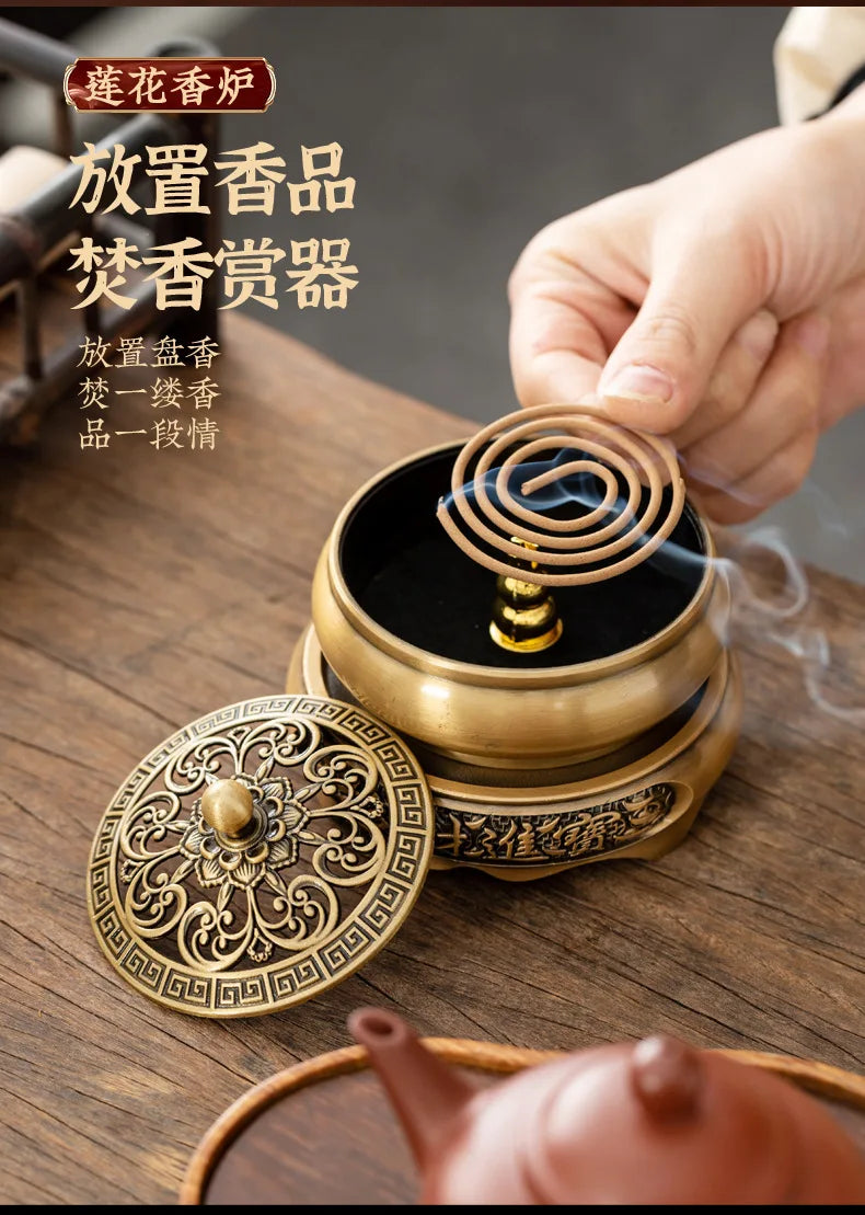Retro Creative Aromatherapy Burner Three-Legged Small Incense Burner Base Home Decorative Indoor/tea Room/soothing Purifying