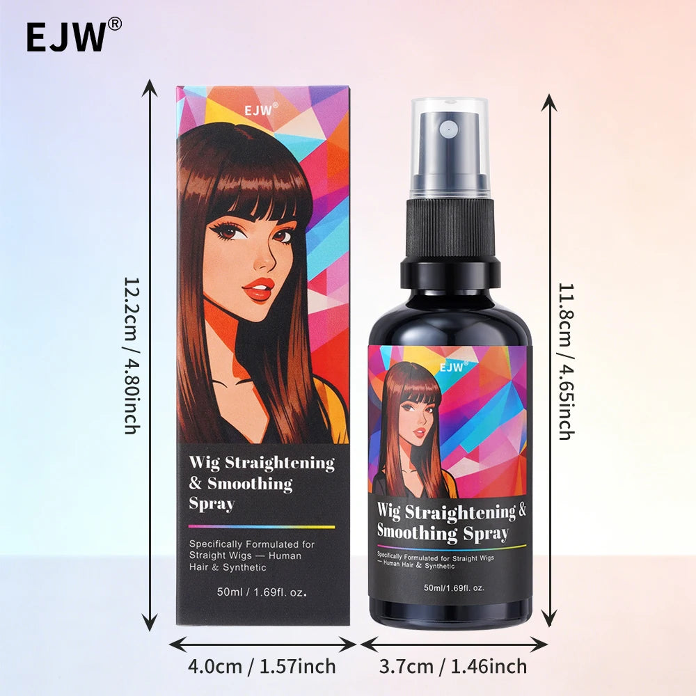 Wig Hair Care Spray for Synthetic and Natural Hair Wigs, Smooth and Anti-Frizz, Extends the Life of Your Wig, For Straight Hair.