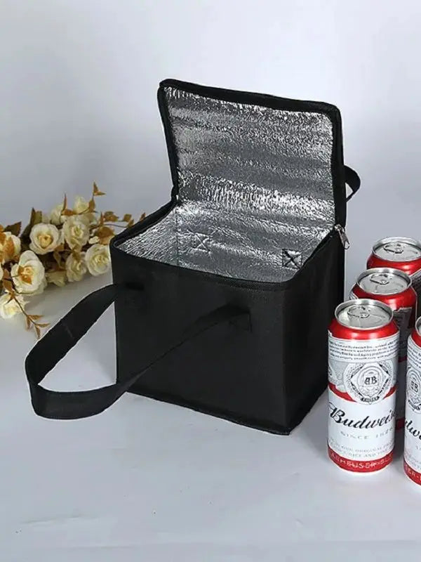 Waterproof Insulated Cooler Bag - Foldable Picnic Thermal Bag for Food & Drink Delivery, Leakproof Lunch Box with Ice Pack