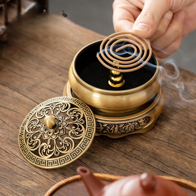 Retro Creative Aromatherapy Burner Three-Legged Small Incense Burner Base Home Decorative Indoor/tea Room/soothing Purifying