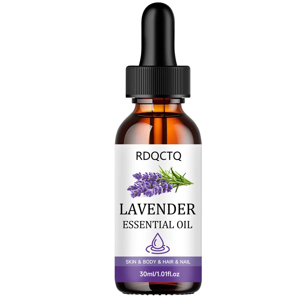 Lavender Essential Oil - 100% Pure Natural for Skin Body Hair Nail Care - Aromatherapy Massage Oil Moisturizing Formula