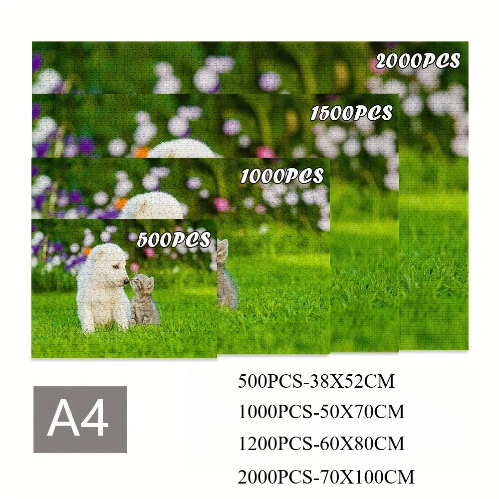 500/1000/1200/2000PCS Jigsaw Puzzle Peacock Vibrant Feathers Art For Adults Great Weekend Relaxation And Family Fun