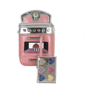 Pink Phone Bag Thin Chain Shoulder Strap Design Crossbody Bag Contrasting Colors Box Shaped Bag With Pendant Zipper Square Bag